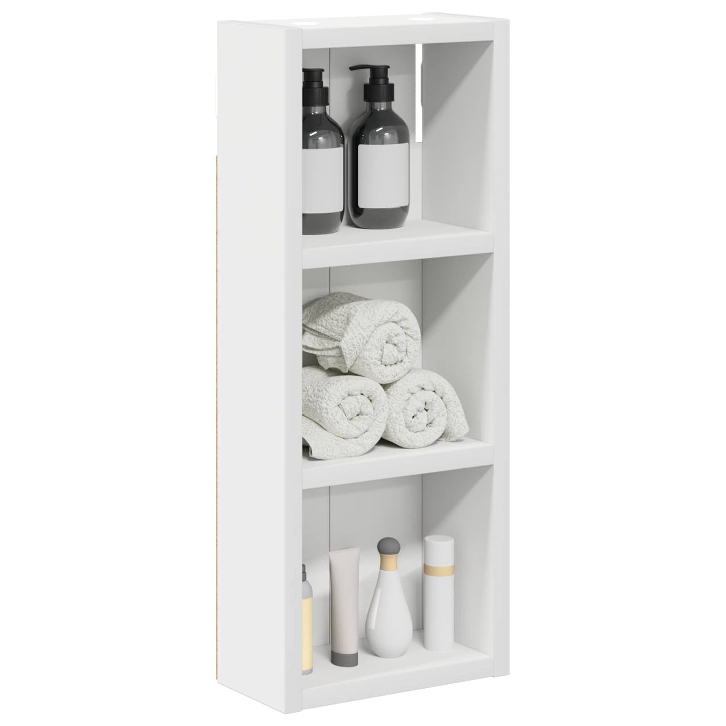 Baderom veggskap med hylle Hvit 20 x 10 x 50 cm Konstruert tre