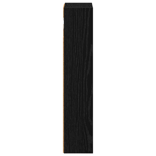 Baderom veggskap Svart Eik 20 x 10 x 50 cm Konstruert tre