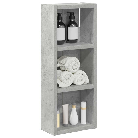 Baderom veggskap BetongGrå 20 x 10 x 50 cm Konstruert tre
