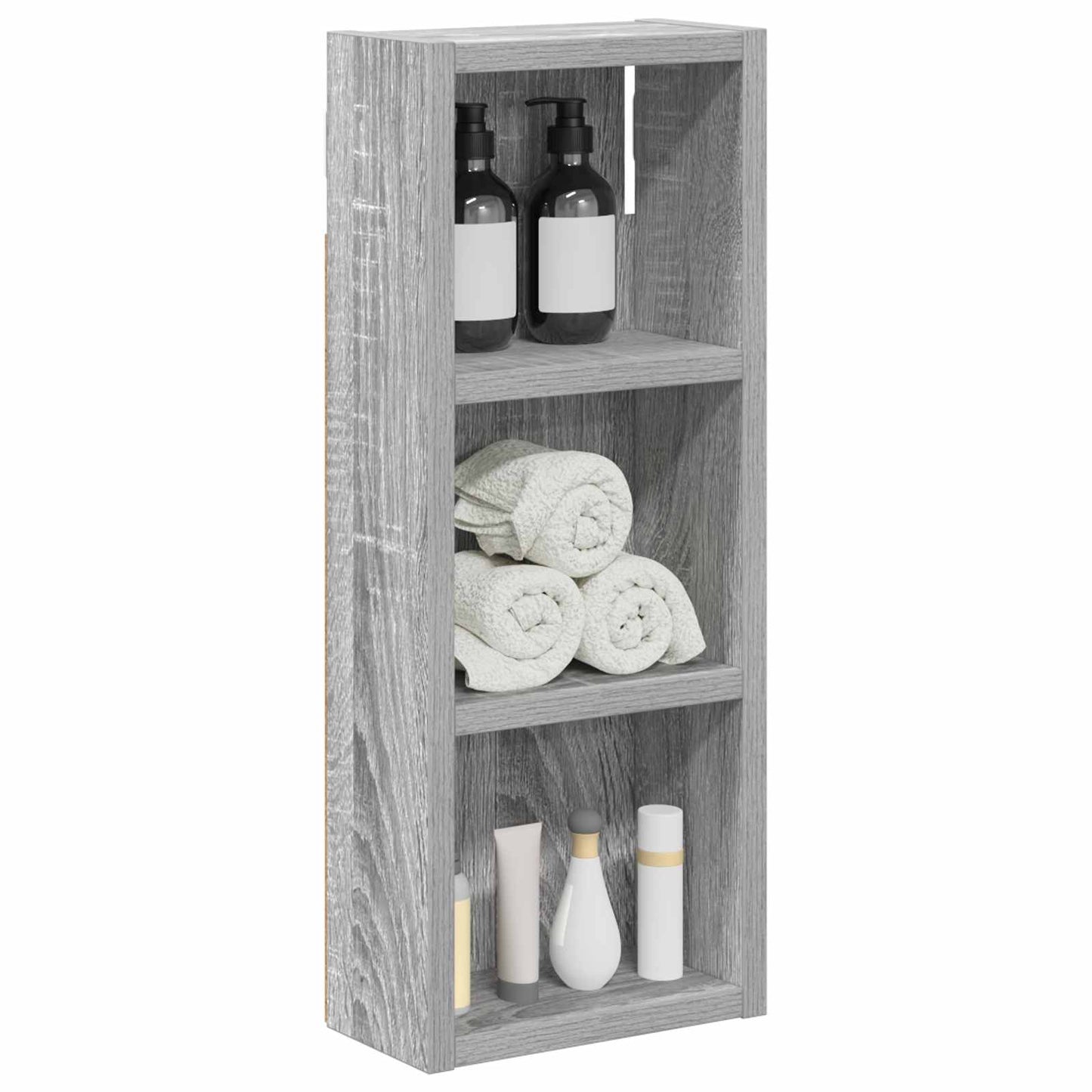 Baderom veggskap Grå Sonoma 20 x 10 x 50 cm Konstruert tre