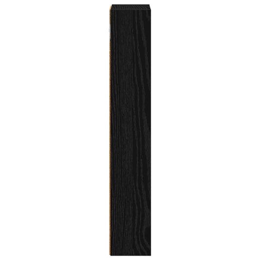 Baderom veggskap Svart Eik 20 x 10 x 60,5 cm Konstruert tre
