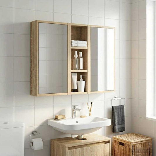 Baderom veggskap Sonoma eik 20 x 10 x 60,5 cm Konstruert tre