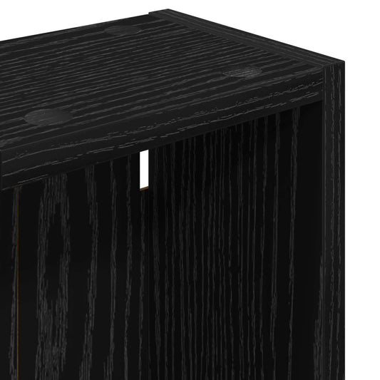 Baderom veggskap Svart Eik 20 x 14 x 70 cm Konstruert tre