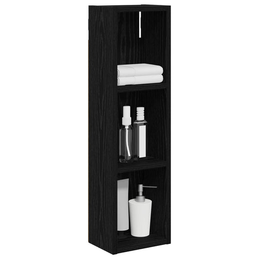 Baderom veggskap Svart Eik 20 x 14 x 70 cm Konstruert tre