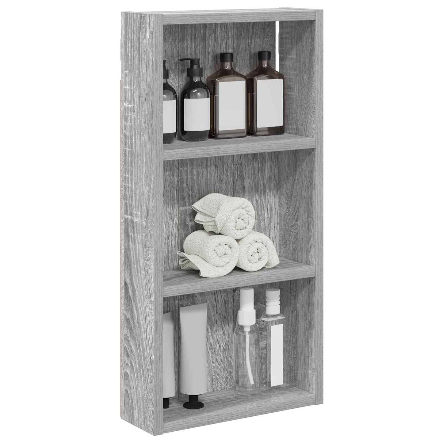 Baderom veggskap Grå Sonoma 30 x 10 x 60,5 cm Konstruert tre