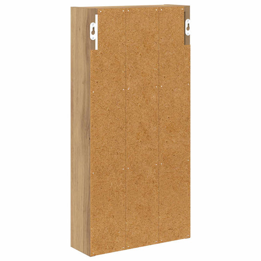 Baderom veggskap med hylle Kunstnerisk Eik 30 x 10 x 60,5 cm