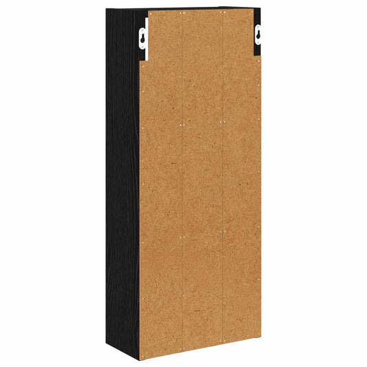 Baderom veggskap Svart Eik 30 x 14 x 70 cm Konstruert tre