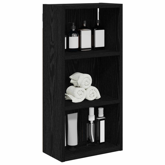Baderom veggskap Svart Eik 30 x 16 x 62,5 cm Konstruert tre