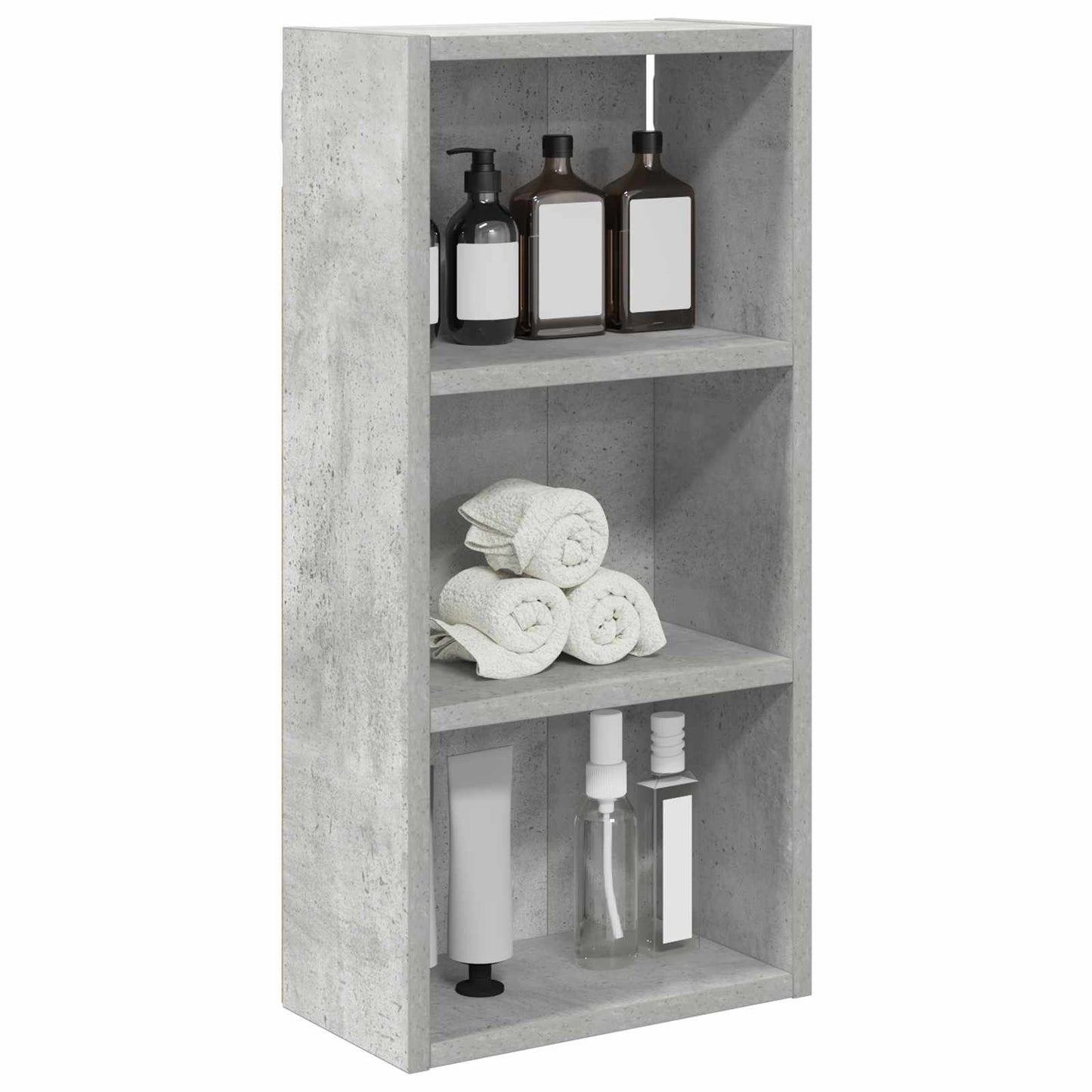 Baderom veggskap BetongGrå 30 x 16 x 62,5 cm Konstruert tre