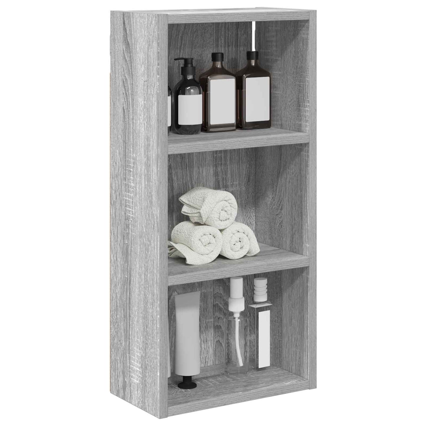 Baderom veggskap Grå Sonoma 30 x 16 x 62,5 cm Konstruert tre