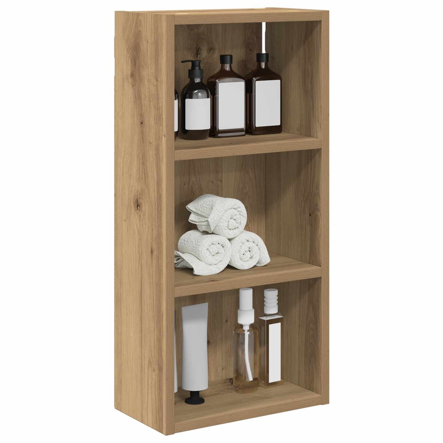 Baderom veggskap med hylle Kunstnerisk Eik 30 x 16 x 62,5 cm