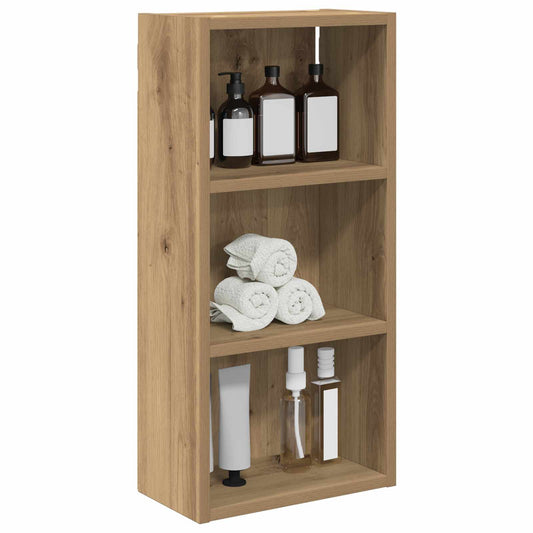 Baderom veggskap med hylle Kunstnerisk Eik 30 x 16 x 62,5 cm