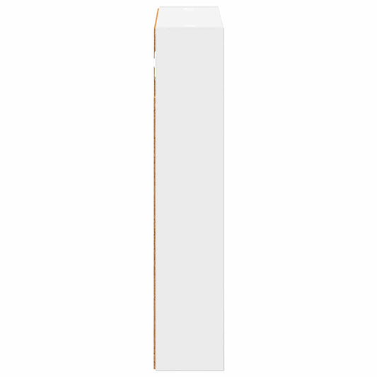 Baderom veggskap med hylle Hvit 40 x 10 x 50 cm Konstruert tre