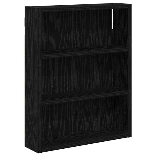 Baderom veggskap Svart Eik 40 x 10 x 50 cm Konstruert tre
