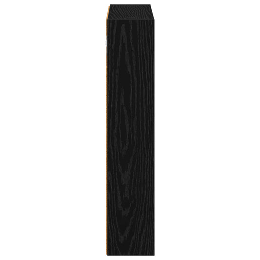 Baderom veggskap Svart Eik 40 x 10 x 50 cm Konstruert tre