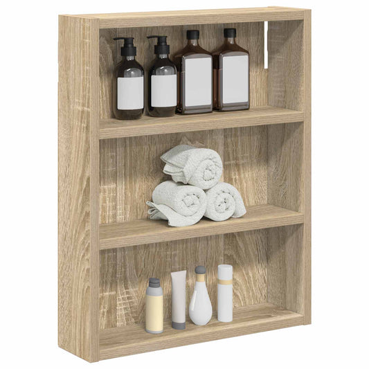 Baderom veggskap Sonoma eik 40 x 10 x 50 cm Konstruert tre