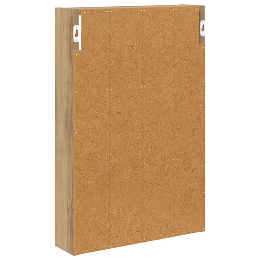 Baderom veggskap med hylle Kunstnerisk Eik 40 x 10 x 60,5 cm