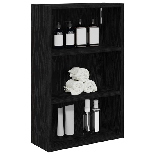 Baderom veggskap Svart Eik 40 x 16 x 62,5 cm Konstruert tre