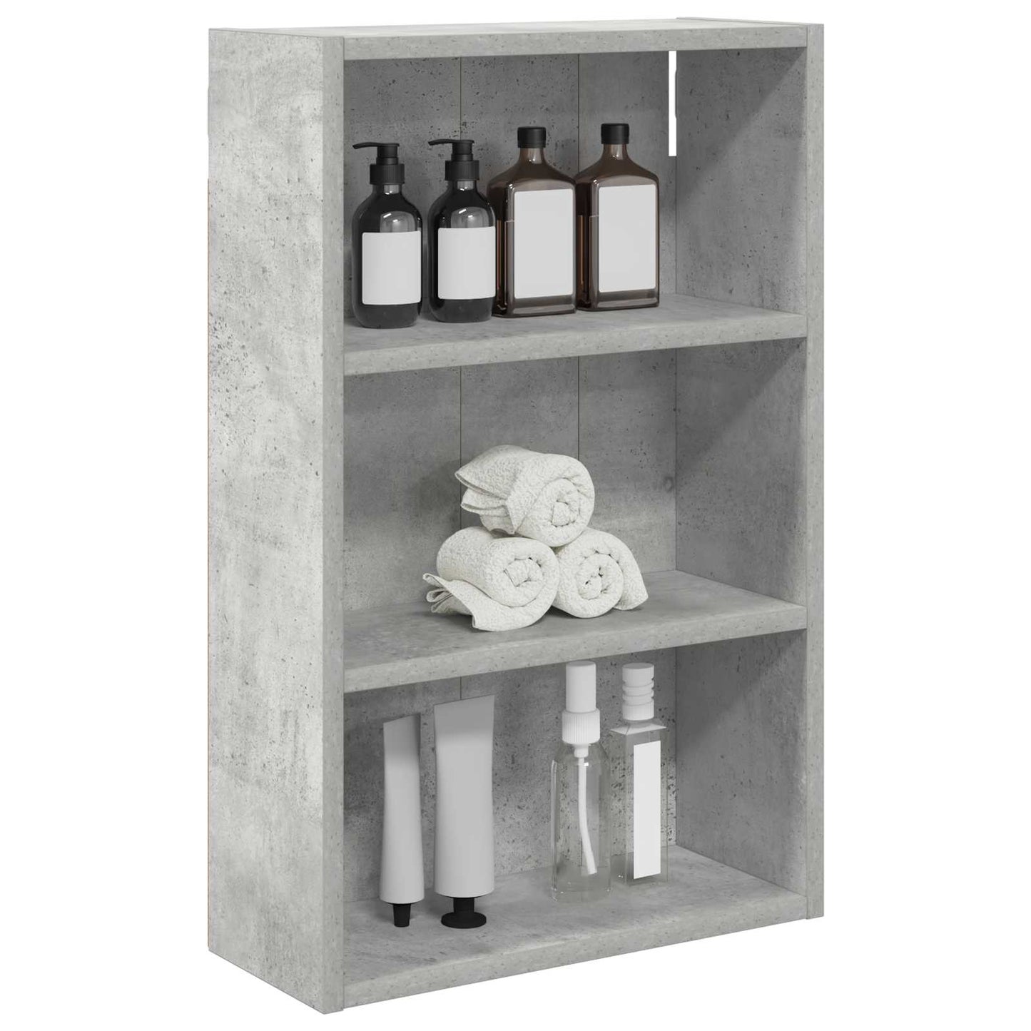 Baderom veggskap BetongGrå 40 x 16 x 62,5 cm Konstruert tre
