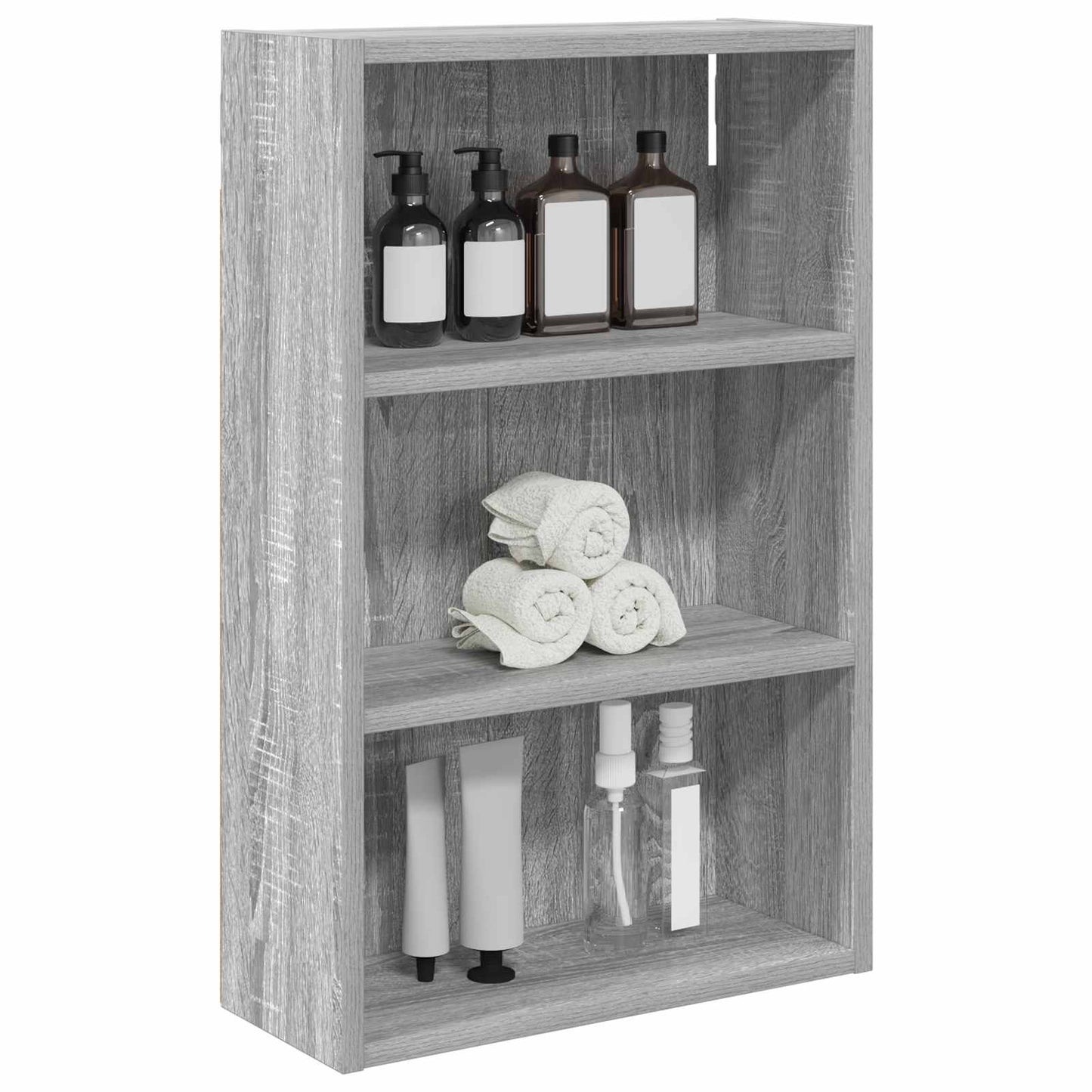 Baderom veggskap Grå Sonoma 40 x 16 x 62,5 cm Konstruert tre