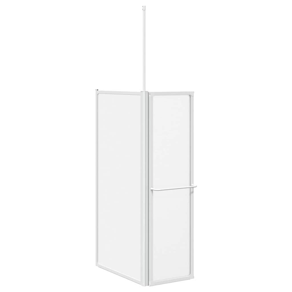 Badskjerm Frostet 120 x 70 x 137 cm Aluminium