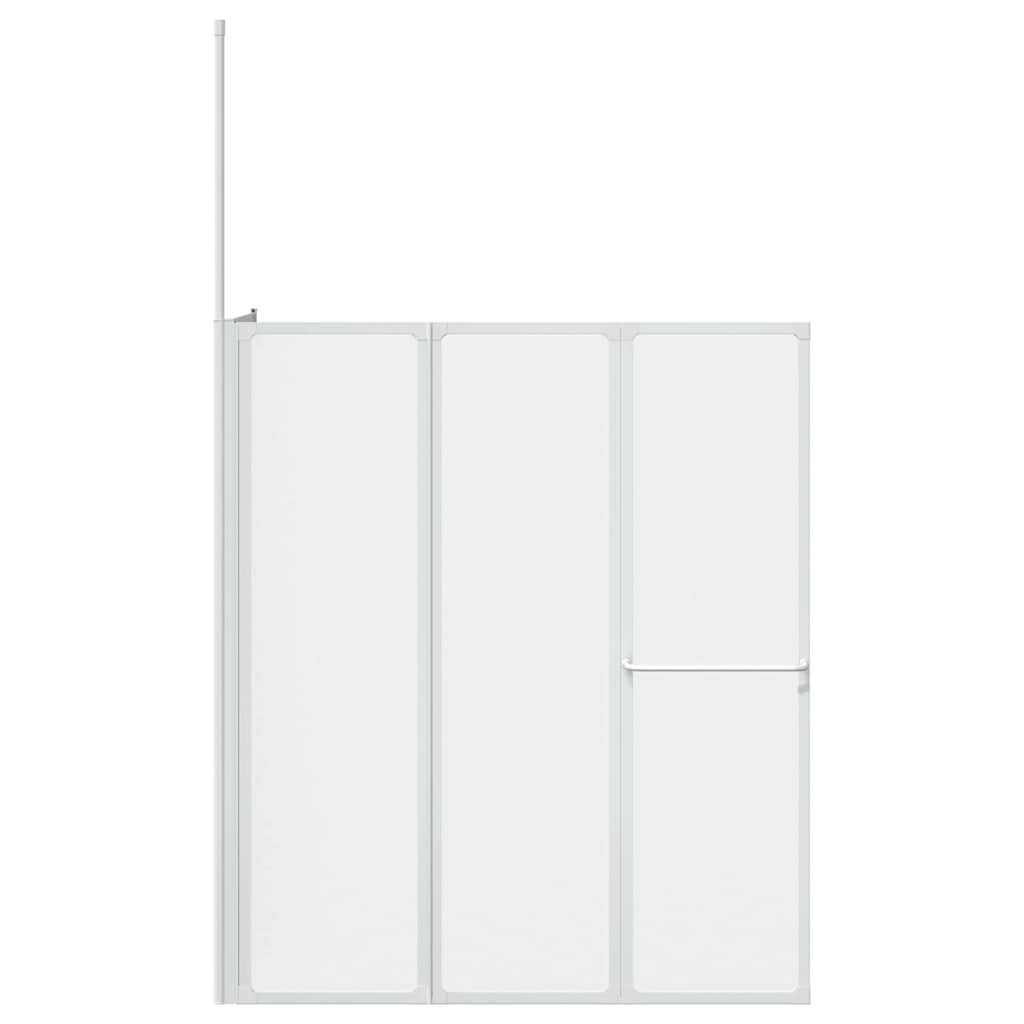 Badskjerm Frostet 120 x 70 x 137 cm Aluminium