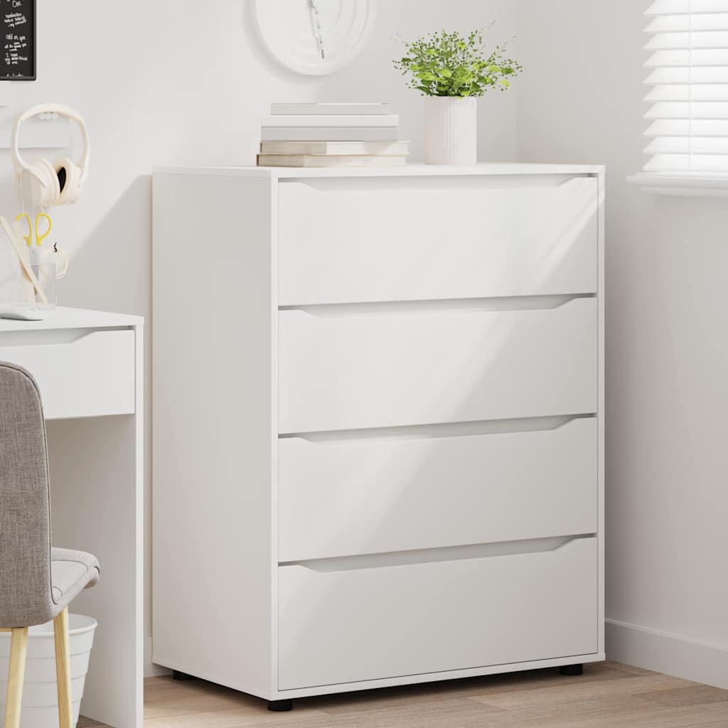 Oppbevaringsskap Hvit 80 x 48 x 105 cm Konstruert tre
