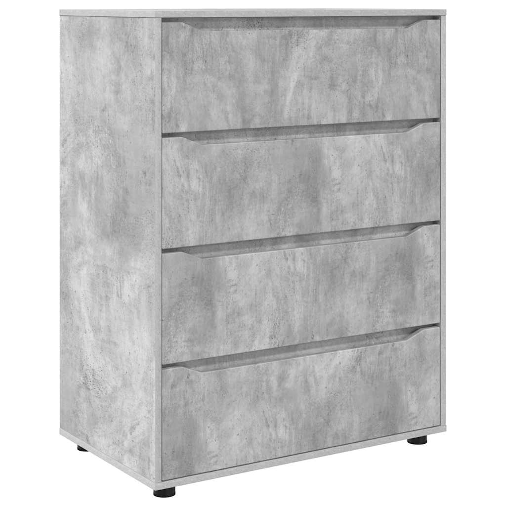 Oppbevaringsskap Betonggrå 80 x 48 x 105 cm Konstruert tre