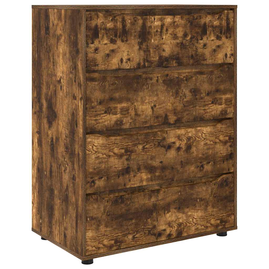 Oppbevaringsskap Røkt eik 80 x 48 x 105 cm Konstruert tre