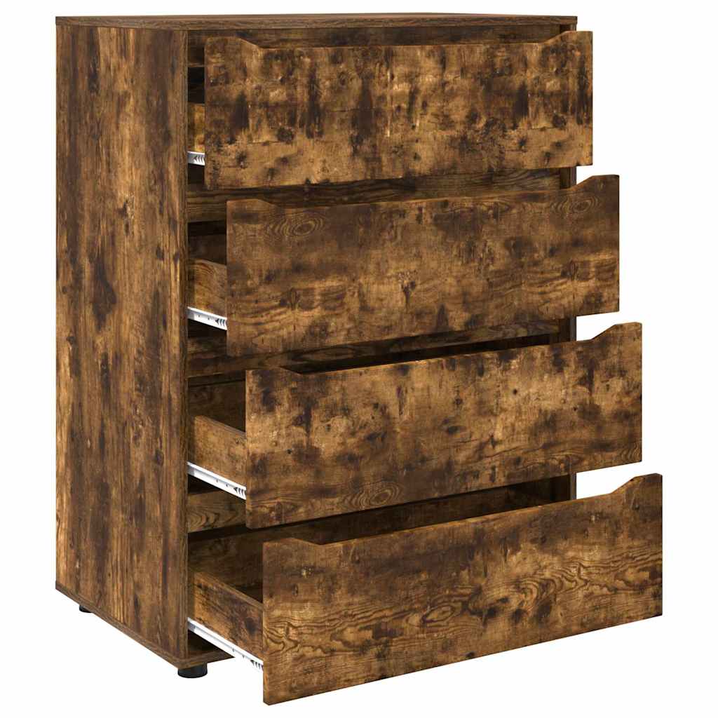 Oppbevaringsskap Røkt eik 80 x 48 x 105 cm Konstruert tre