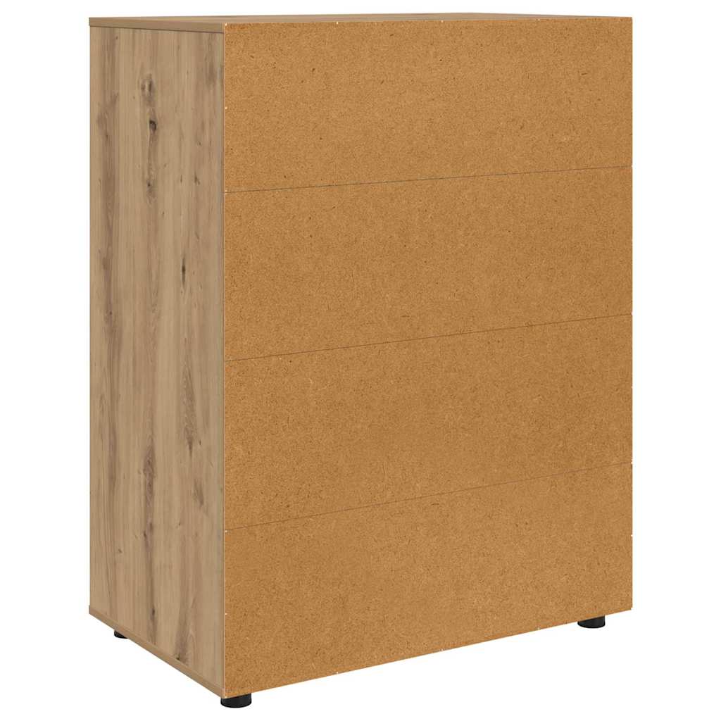 Oppbevaringsskap 80 x 48 x 105 cm Konstruert tre Artisan Eik
