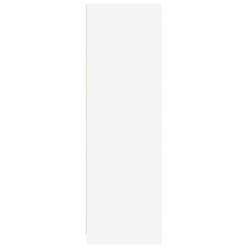 Garderobeskap med skuff Hvit 79,5 x 49 x 156 cm Konstruert tre