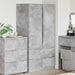 Garderobeskap BetongGrå 79,5 x 49 x 156 cm Konstruert tre