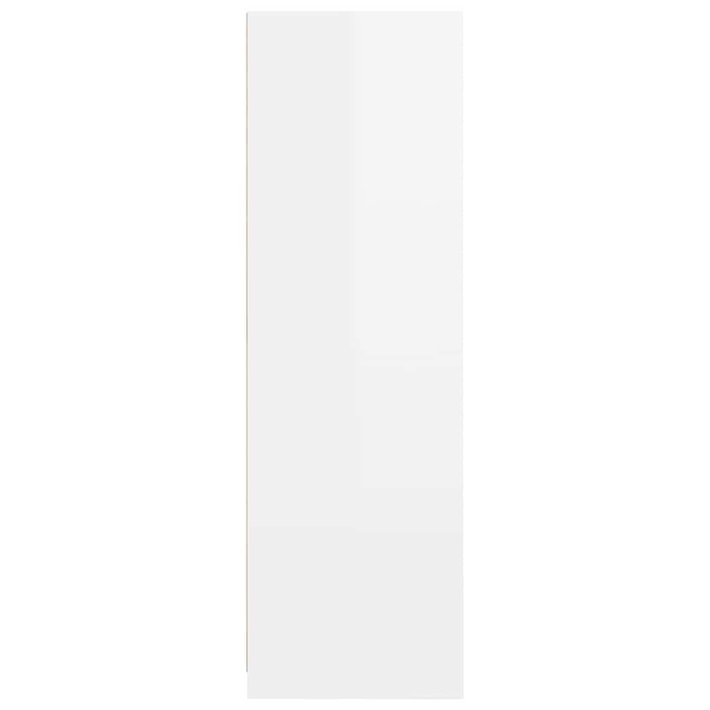 Garderobeskap Høgglans Hvit 79,5 x 49 x 156 cm Konstruert tre
