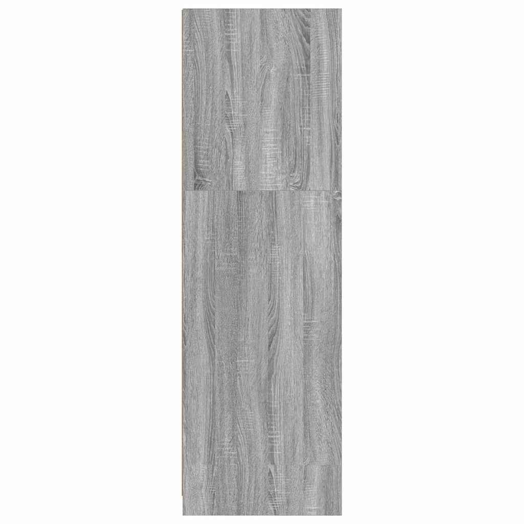Garderobeskap Grå Sonoma 79,5 x 49 x 156 cm Konstruert tre