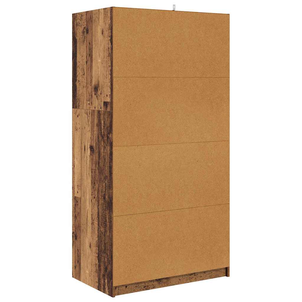 Garderobeskap Gammelt tre 79,5 x 49 x 156 cm Konstruert tre