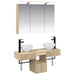 Baderomsskapsett 4 pcs Sonoma eik 100 x 14,5 x 70 cm