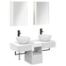 Baderomsskapsett 5 pcs Hvit 43 x 11,5 x 60,5 cm Konstruert tre