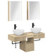 Baderomsskapsett 5 pcs Sonoma eik 43 x 11,5 x 60,5 cm