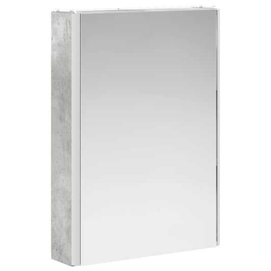 Baderomsskapsett 5 pcs Betonggrå 43 x 11,5 x 60,5 cm