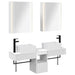 Baderomsskapsett 5 pcs Hvit 53 x 15,5 x 70 cm Konstruert tre
