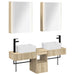 Baderomsskapsett 5 pcs Sonoma eik 53 x 15,5 x 70 cm