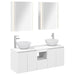 Baderomsskapsett 5 pcs Hvit 53 x 15,5 x 70 cm Konstruert tre