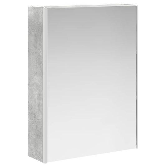 Baderomsskapsett 5 pcs Betonggrå Konstruert tre