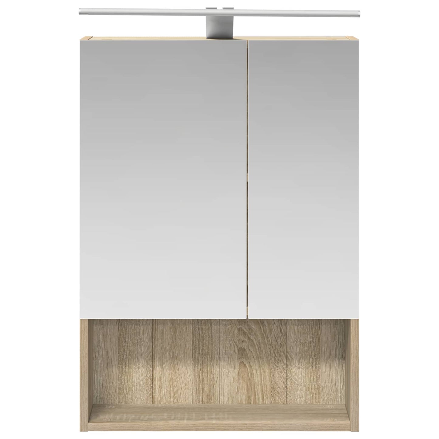 Baderomsskapsett 5 pcs Sonoma eik Konstruert tre