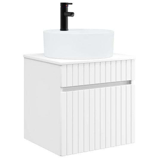 Baderomsskapsett 5 pcs Hvit 50 x 14,5 x 70 cm Konstruert tre
