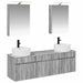 Baderomsskapsett 5 pcs Grå Sonoma 50 x 14,5 x 70 cm