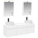 Baderomsskapsett 5 pcs Hvit 50 x 14,5 x 70 cm Konstruert tre