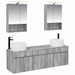 Baderomsskapsett 5 pcs Grå Sonoma 50 x 14,5 x 70 cm