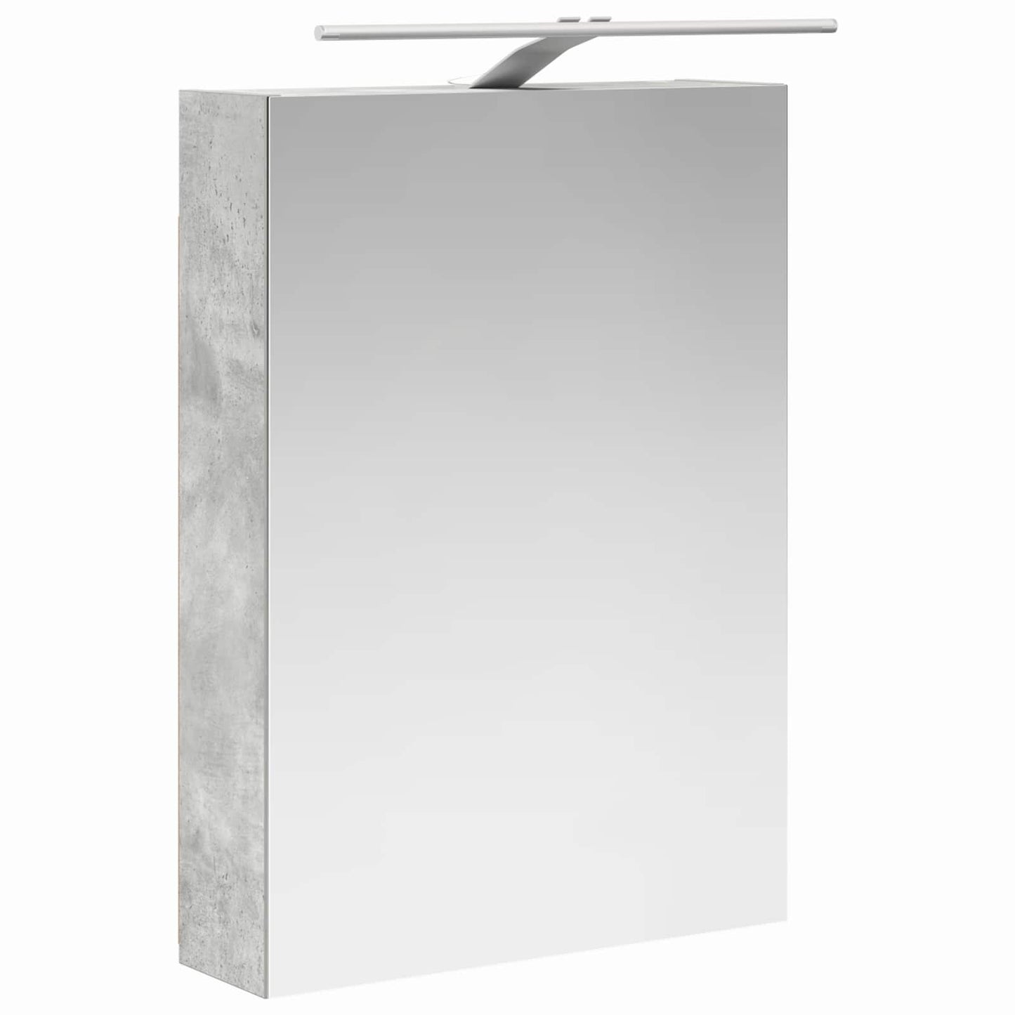 Baderomsinnredningssett 5 pcs Betonggrå Konstruert tre og glass
